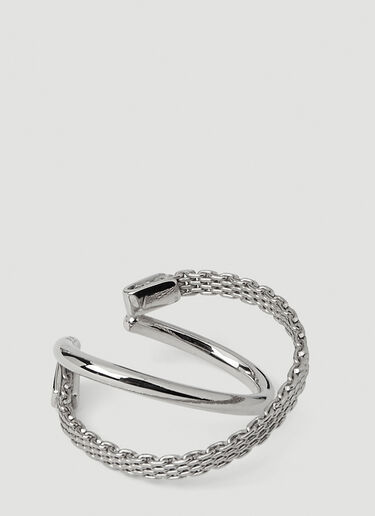 Räthel & Wolf Edward Double Hoop Earcuff Silver rtw0346005