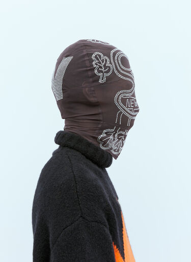 라인스톤 메시 마스크 Walter Van Beirendonck 라인스톤 메시 마스크 그레이 wlt0154039