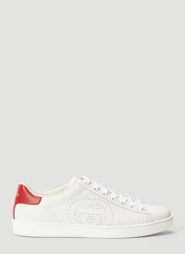 Gucci Ace Leather Sneakers White guc0241153