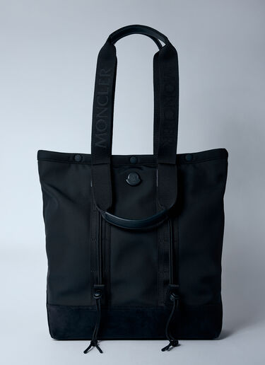 Moncler Small Tech Water-Repellent Tote Bag Black mon0159056
