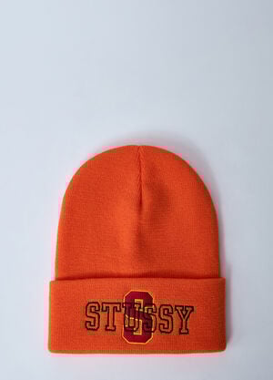 Stüssy Logo Motif Beanie Hat Orange sts0160021
