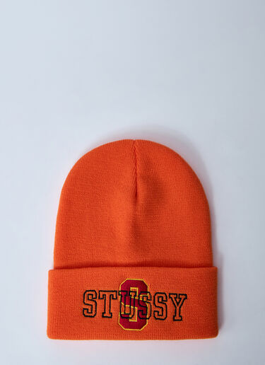 Stüssy Logo Motif Beanie Hat Orange sts0160021