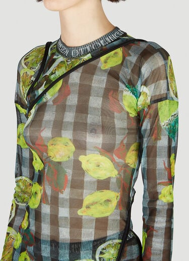 Mesh Wrap Top Ottolinger Mesh Wrap Top Green ott0251001