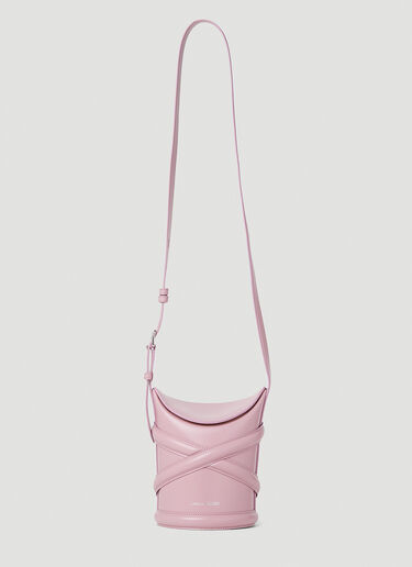 Alexander McQueen Curve Shoulder Bag Pink amq0251007