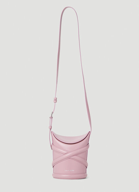 Alexander McQueen Curve Shoulder Bag Pink amq0251077