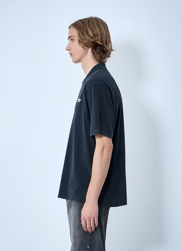 Piqué Polo Shirt Acne Studios Piqué Polo Shirt Black acn0164043