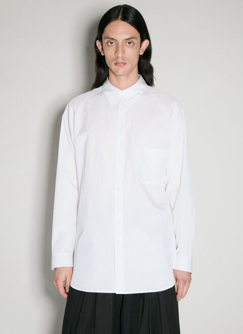 Yohji Yamamoto ブロード A-Ashymme ノッチシャツ  ブラック yoy0156012