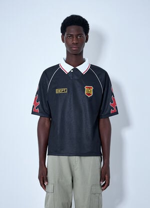 Gallery Dept. Embroidered Polo Shirt Black gdp0164009