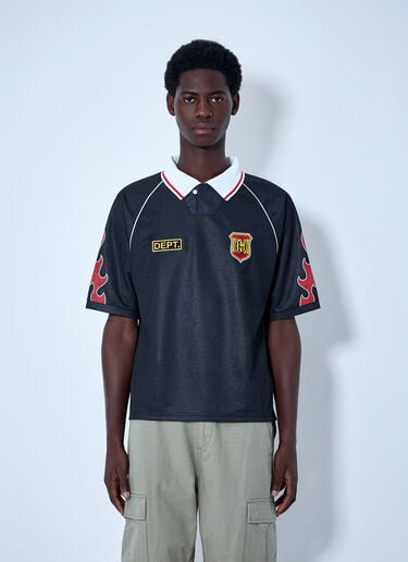 Gallery Dept. Embroidered Polo Shirt Black gdp0164009