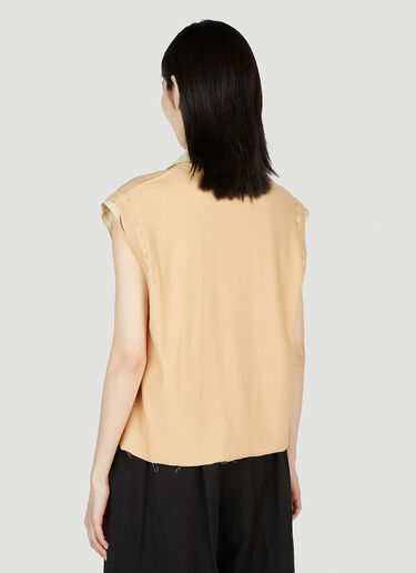 Maison Margiela Layered Sleeveless Top Orange mla0251005