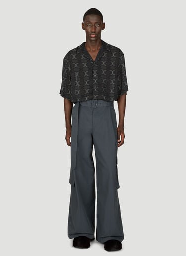 Geometric Print Short-Sleeve Shirt Dries Van Noten Geometric Print Short-Sleeve Shirt Grey dvn0156019