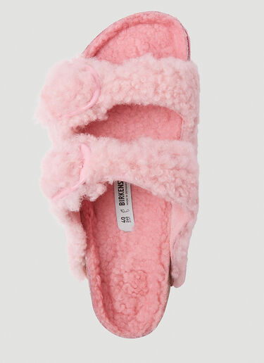 Birkenstock Arizona Big Buckle Shearling Sandals Pink brk0252016
