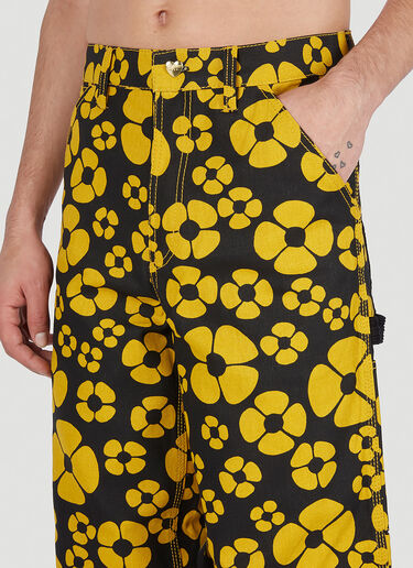 Marni x Carhartt Floral Print Pants Yellow mca0150015