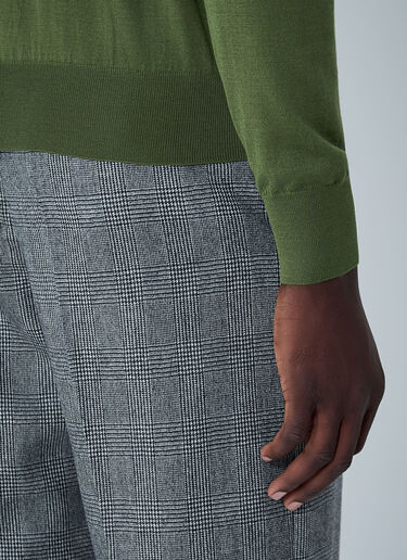 Fine Knit Turtleneck Sweater Saint Laurent Fine Knit Turtleneck Sweater Olive sla0162028