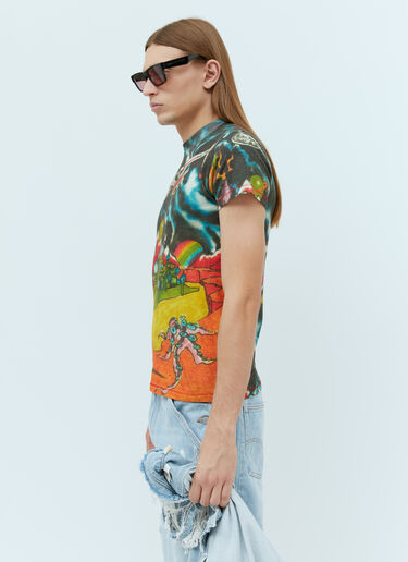 ERL Graphic Print Knit Shirt Multicolour erl0154009