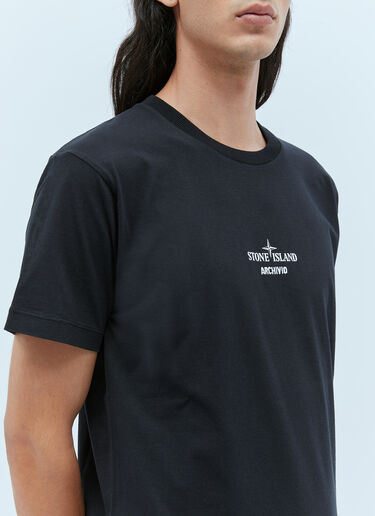 Logo Print T-Shirt Stone Island Logo Print T-Shirt Black sto0154072