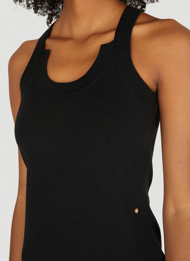 Burberry Split Hem Mini Dress Black bur0249029