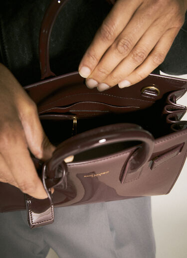 Saint Laurent Sac De Jour Nano Handbag Purple sla0258025