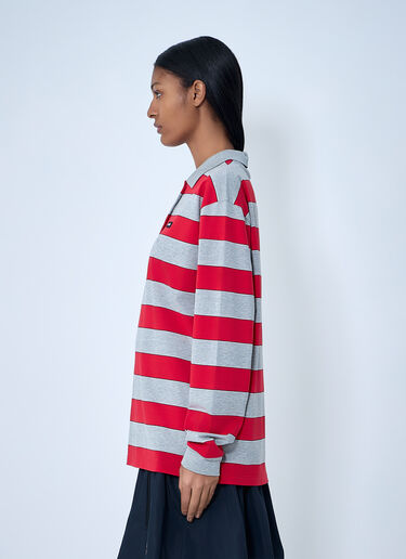 Miu Miu Striped Jersey Top Red miu0263053