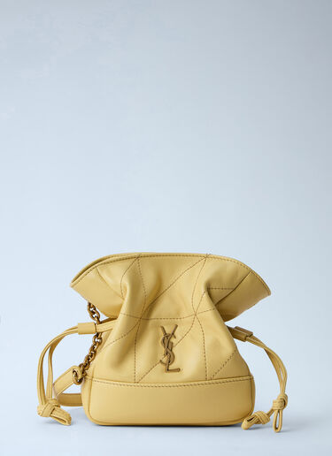 Saint Laurent Jamie Mini Shoulder Pouch Bag Yellow sla0263064