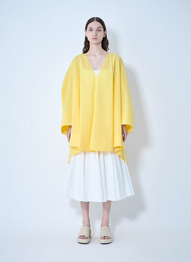 La Robe Paysan Midi Dress Jacquemus La Robe Paysan Midi Dress Yellow jac0264010