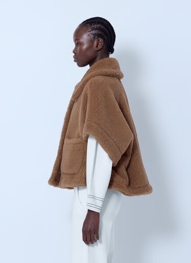 Max Mara Short Shearling Coat Camel max0266086