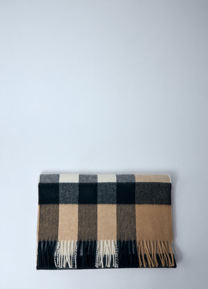 Burberry Check Cashmere Scarf Beige bur0159023