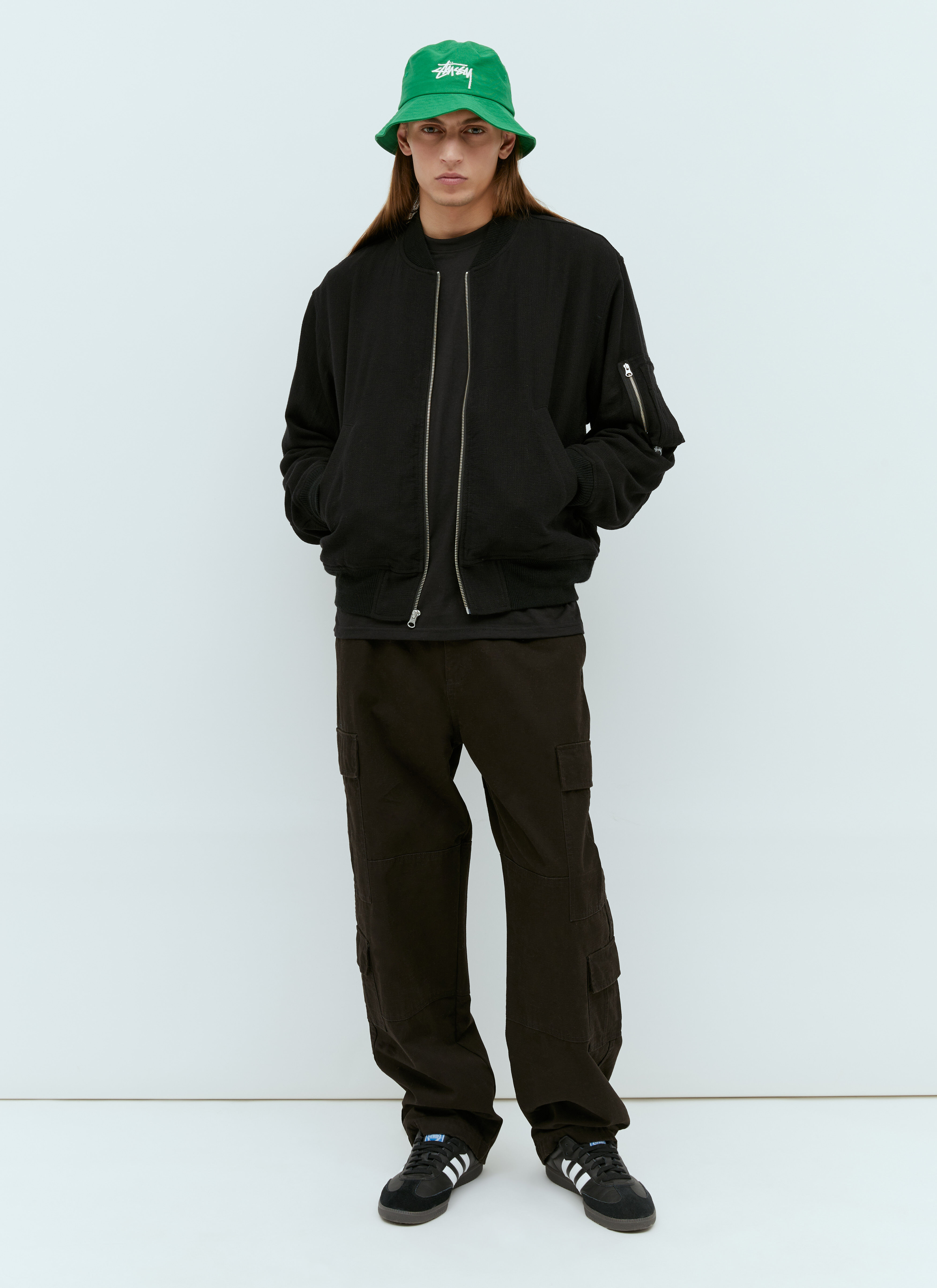 Stüssy Men's' Beach Bomber Jacket in Black | LN-CC®