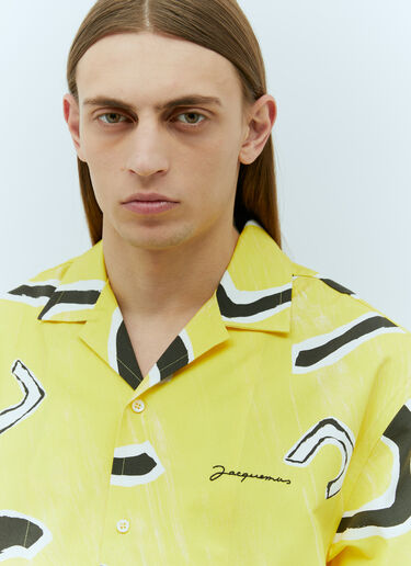 Jacquemus La Chemise Jean Shirt Yellow jac0156007