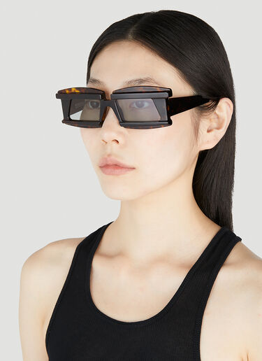 X21 Sunglasses Kuboraum X21 Sunglasses Brown kub0354006