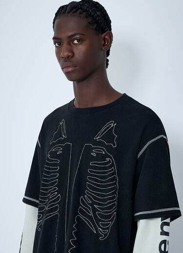 Vanson Bones Waffle T-Shirt Awake NY Vanson Bones Waffle T-Shirt Black awa0162010