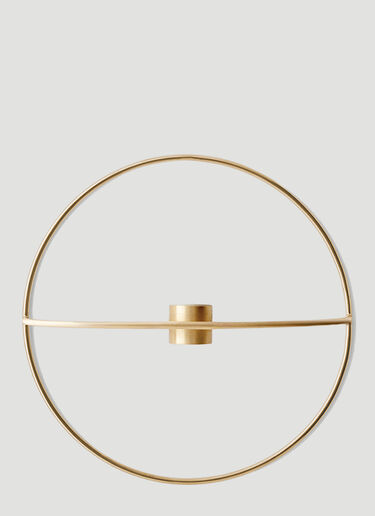 POV Small Circular Candleholder Audo Copenhagen POV Small Circular Candleholder Gold wps0670173
