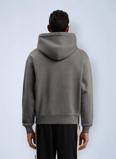 Neck Logo Regular Hooded Sweatshirt Palm Angels Neck Logo Regular Hooded Sweatshirt Grey pma0162052