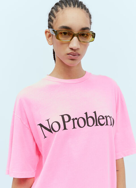 Aries No Problemo Fluoro T-Shirt Pink ari0354002