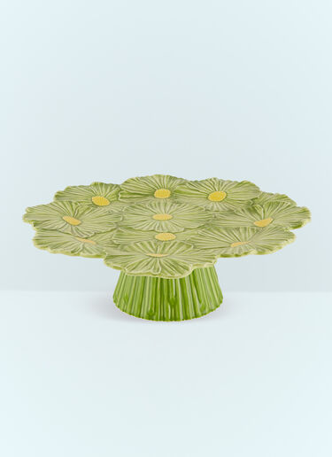 Bordallo Pinheiro Maria Flor Large Cake Stand Green wps0691204