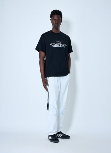 Logo Motif Crewneck T-Shirt Awake NY Logo Motif Crewneck T-Shirt Black awk0164012