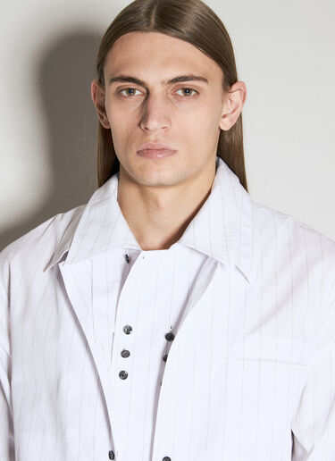 Kiko Kostadinov Tonino 衬衫夹克  白色 kko0156007