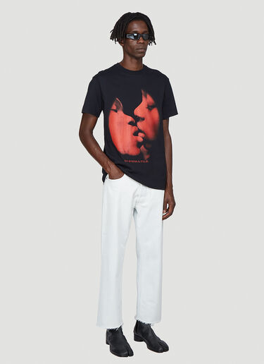 Mowalola Kiss Me T-Shirt Black mow0342006