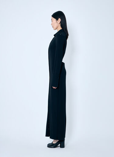 Sportmax Crepe Jersey Shirt Dress Black spx0259009