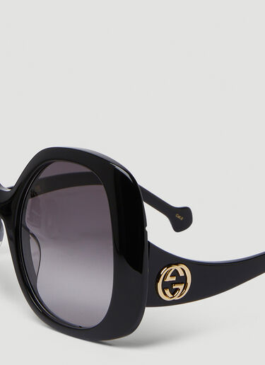 Gucci GG1235S Oversized Sunglasses Black guc0250254