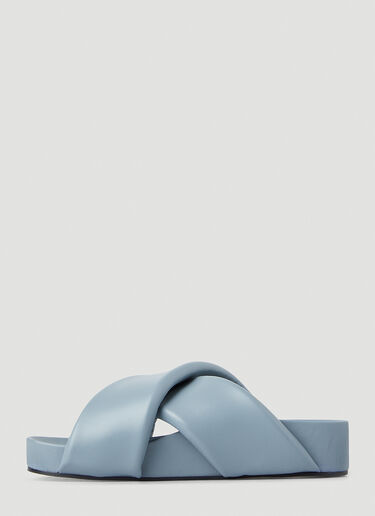 Crossover Flatform Sandals Jil Sander Crossover Flatform Sandals Blue jil0250023