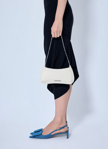 LN-CC® - Jacquemus: Le Petit Bisou Chaîne Shoulder Bag - Beige Jacquemus Le Petit Bisou Chaîne Shoulder Bag Beige jac0266063
