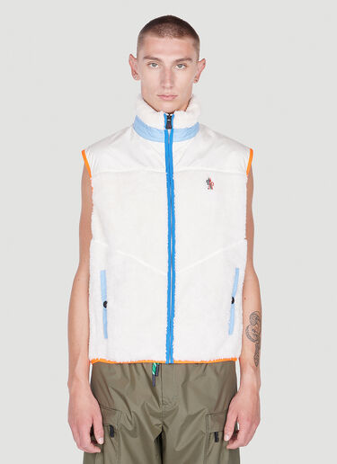 Fleece Gilet Jacket Moncler Grenoble Fleece Gilet Jacket White mog0151010