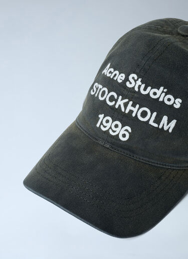 Logo Motif Baseball Cap Acne Studios Logo Motif Baseball Cap Black acn0162028