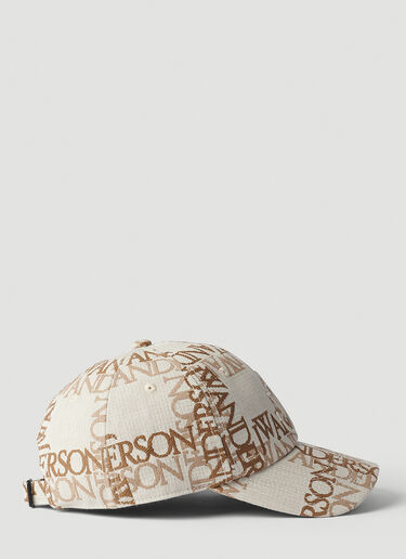 Monogram Baseball Cap JW Anderson Monogram Baseball Cap Beige jwa0351013