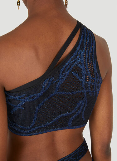 DI PETSA Birth Of Venus Knitted Crop Top Blue dip0248002