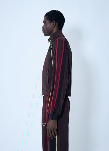 Logo Motif Shrunken Track Jacket Martine Rose Logo Motif Shrunken Track Jacket Brown mtr0162007
