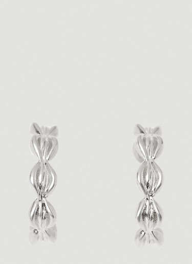 Maison Margiela 타임리스 후프 이어링 실버 mla0151074