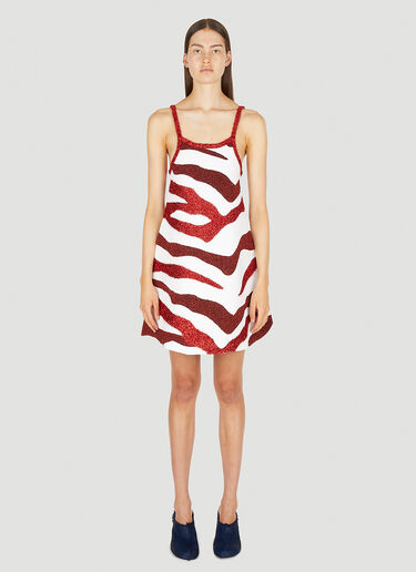 JW Anderson Zebra Camisole Dress Red jwa0249024