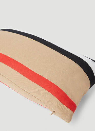 Icon Stripe Cushion Cover Burberry Icon Stripe Cushion Cover Beige bur0252060